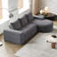 Canapé modulaire incurvé 99 po Chenille Cloud