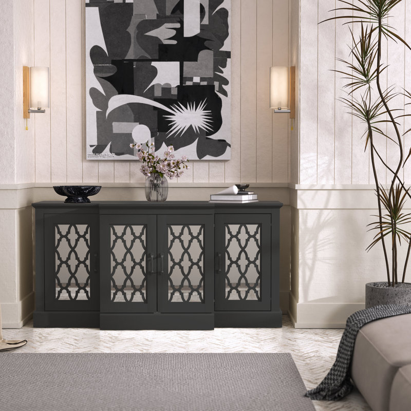 Chessani Wide Accent Sideboard, Black