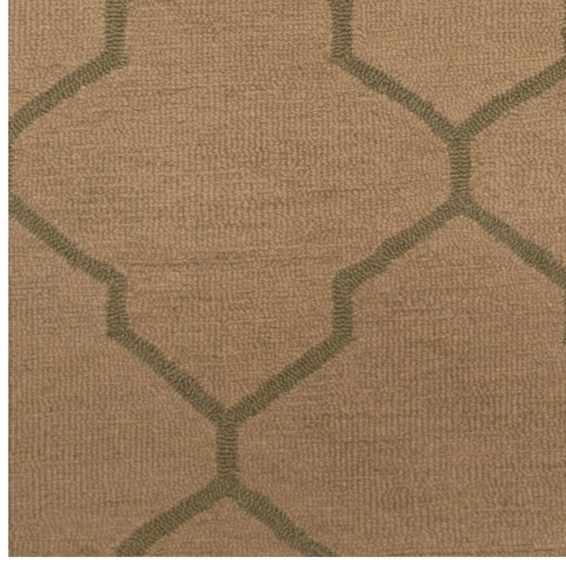 Tapis beige / vert
