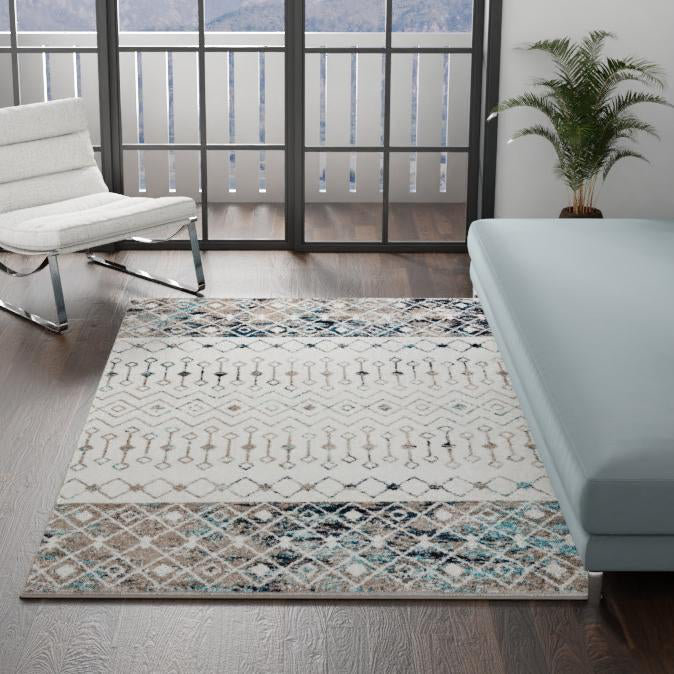Abstract Indoor Rug, Round 10'