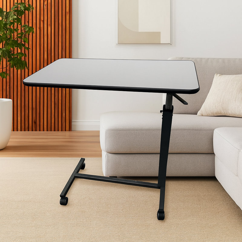 Bureau à hauteur réglable avec roulettes