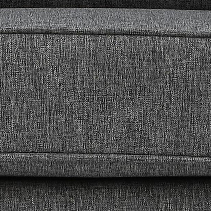 Chaise berçante Fabien en tissu gris