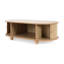 Élégante table de bout ovale avec rangement à deux niveaux et charme rustique, parfaite pour les espaces modernes et traditionnels.