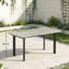 Rectangular Wood Metal Outdoor Coffee Table , 90cm cm W 49cm cm D