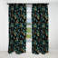 Motif damassé de luxe doré et vert III - Rideau Ikat - Rideau damassé occultant en velours - 1 panneau-107535953