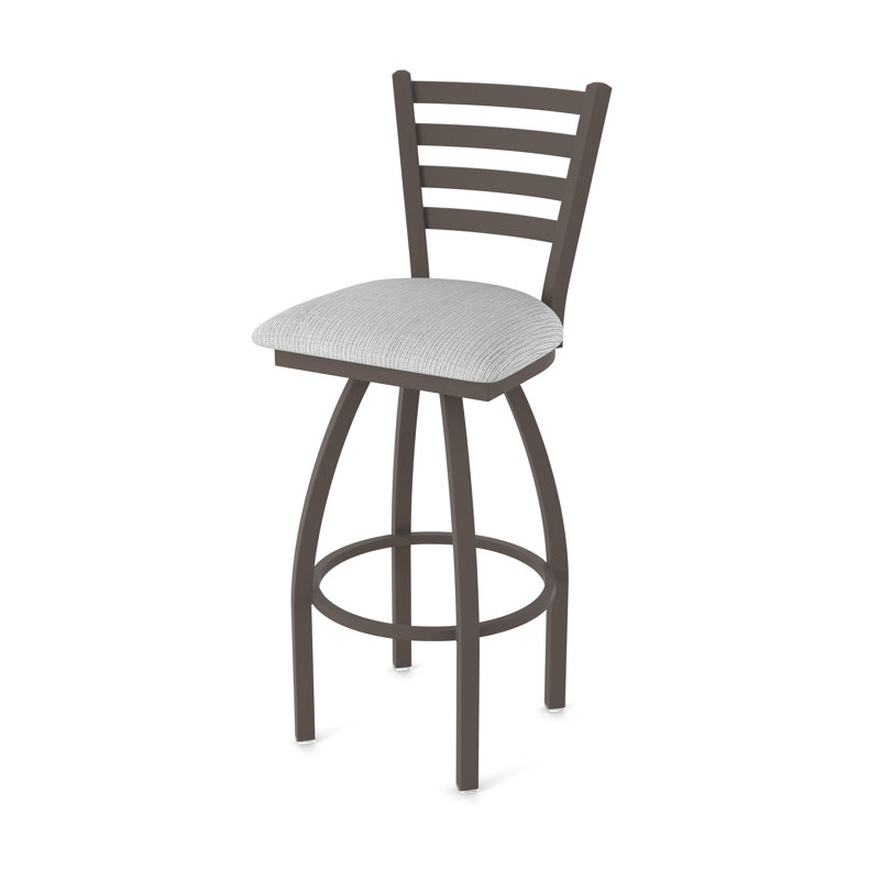 Tabouret pivotant Jackie, Bronze, Très grand (siège d'une hauteur de 36 po), Tissu - alpin graphique