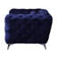 Fauteuil de pique-nique en velours bleu