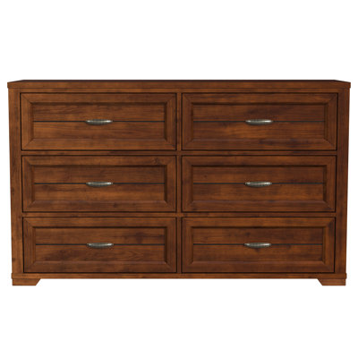 Logan 6 Drawer Double Dresser by My Home Furnishings