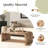 Forland Burl Wood Coffee Table-1195485274
