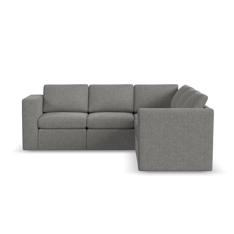 Accoudoir modulaire 24 pièces Lockheart 5PC, Polyester gris