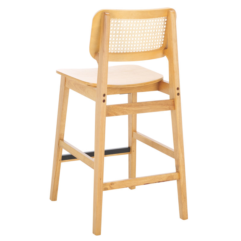 Luz Cane Counter Stool, Natural/Natural