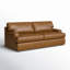 Cleo 84" Genuine Leather Queen Sleeper Sofa-105285880