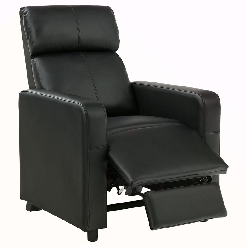 Upholstered Push-Back Recliner
