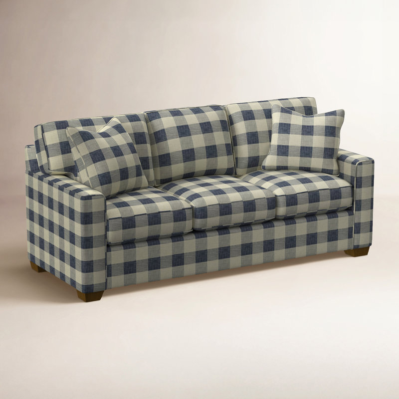Frye Upholstered 81'' Sofa, Havana, Green Performance Fabric
