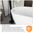67" White Acrylic Freestanding Bathtub