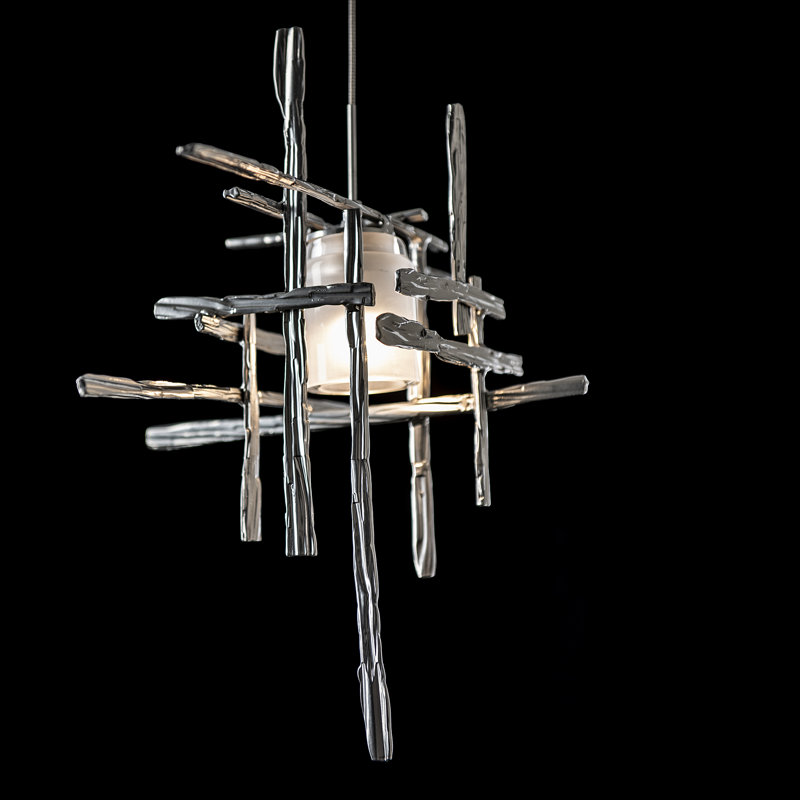 Tura 1 - Light Single Mini Pendant, Bronze, Seeded Clear
