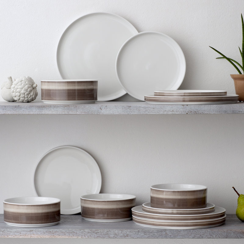 Service de table 12 pièces Noritake Colorstax Ombre, service pour 4, Ombre