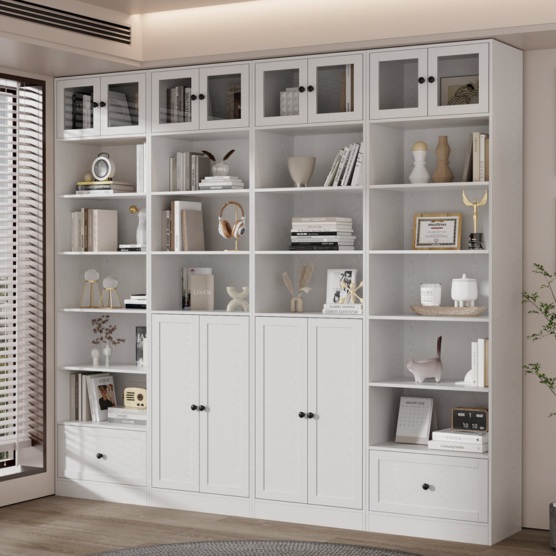 85.8'' H X 94.4'' W  Bookcase