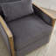 Fauteuil d'appoint pivotant en velours côtelé-768293672
