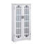 Armoire multimédia à panneau de fenêtre noire-33089849