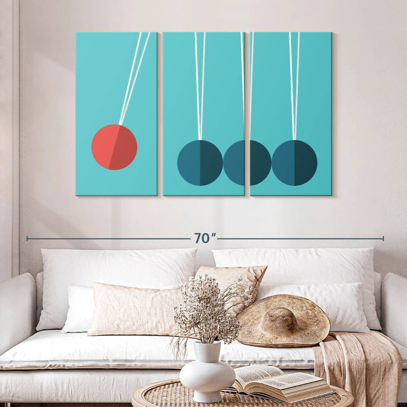 Keiri Newton's Cradle, 32" H x 50" W