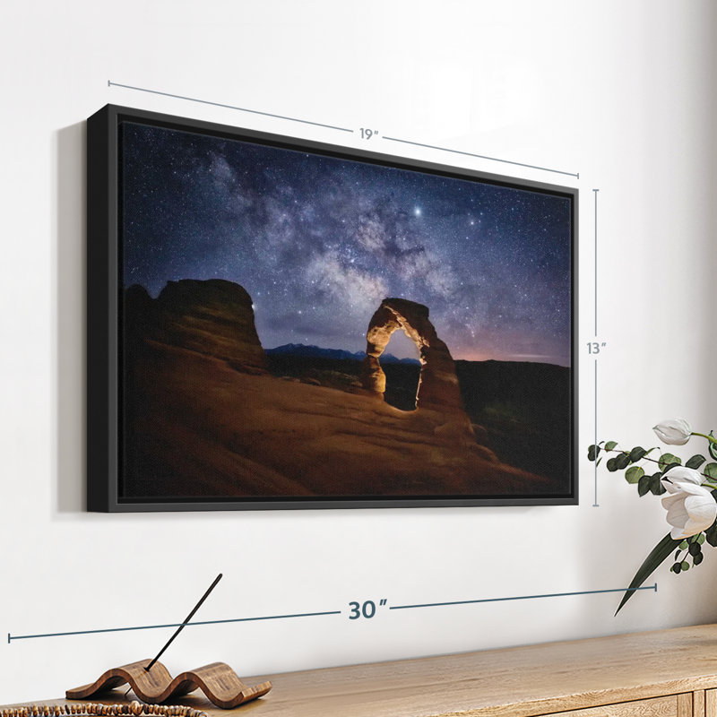 «Milky Way Over Delicate Arch In Arches Park», reproduction sur toile, H 13 po x l 19 po