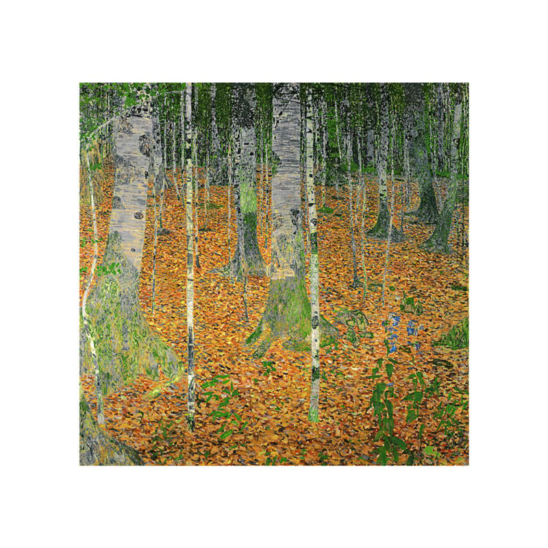 «The Birch Wood» par Gustav Klimt - Estampe numérique, H 16 po x l 20 po