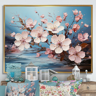 Fleur de pommier sur toile