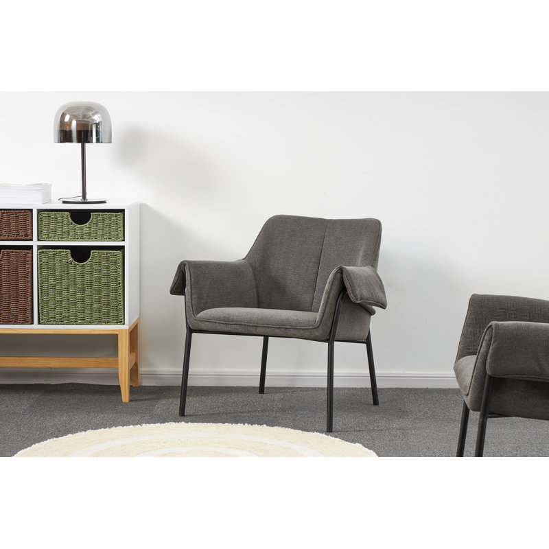 Maraia Upholstered Armchair, Deep Grey