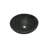 Luxury Dark Grey Natural Marble Vessel Sink , 15.8" Round Matte Finish Stone Basin,  One-Piece Carved, Above-Counter Vanity, Bowl For Bathroom & Spa (40Cmx15cm)-1942797680