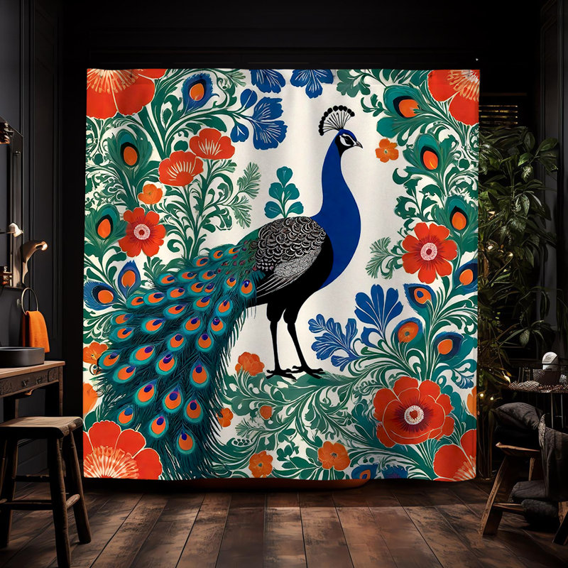 Rideau de douche Konu Peacock
