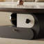 Table basse ovale avec rangement en ardoise-889581530