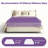 Platform 4-Drawer Storage Bed with Wingback Headboard-1444468011