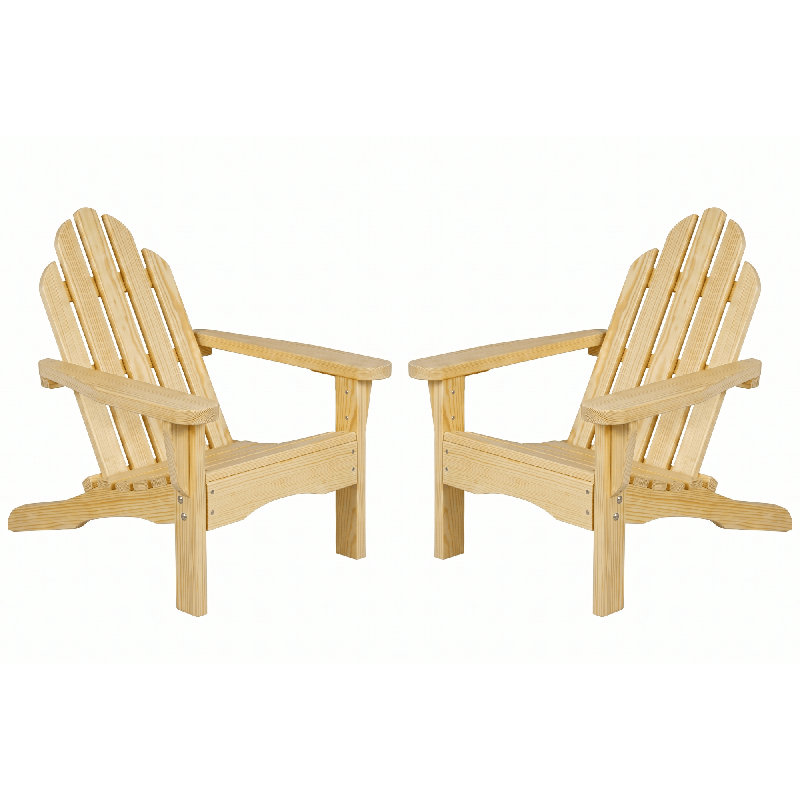 Chaises Adirondack Amish Casual 800 lb, Inachevé