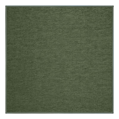 Machine Washable Solid Green Area Rug
