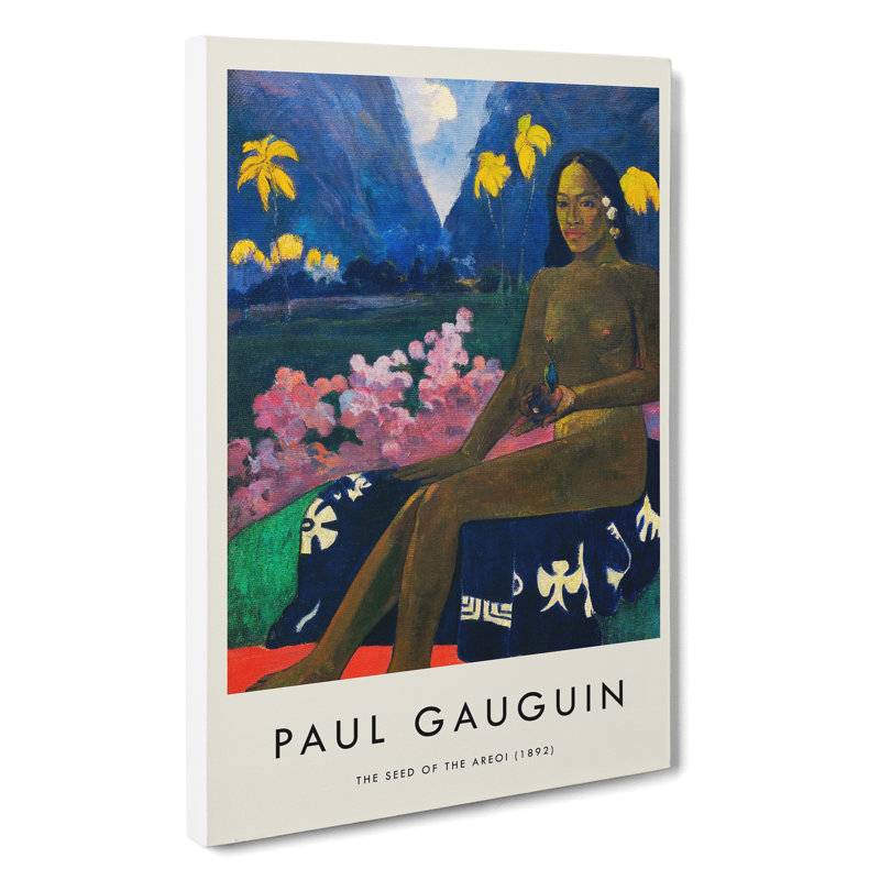 Seated Woman Vol.3 by Paul Gauguin - Wrapped Canvas Painting, 76cm H x 50cm W x 3cm D