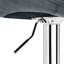 Modern Velvet Adjustable Height Counter Swivel  Stool Bar Chair with Footrest -1007257984