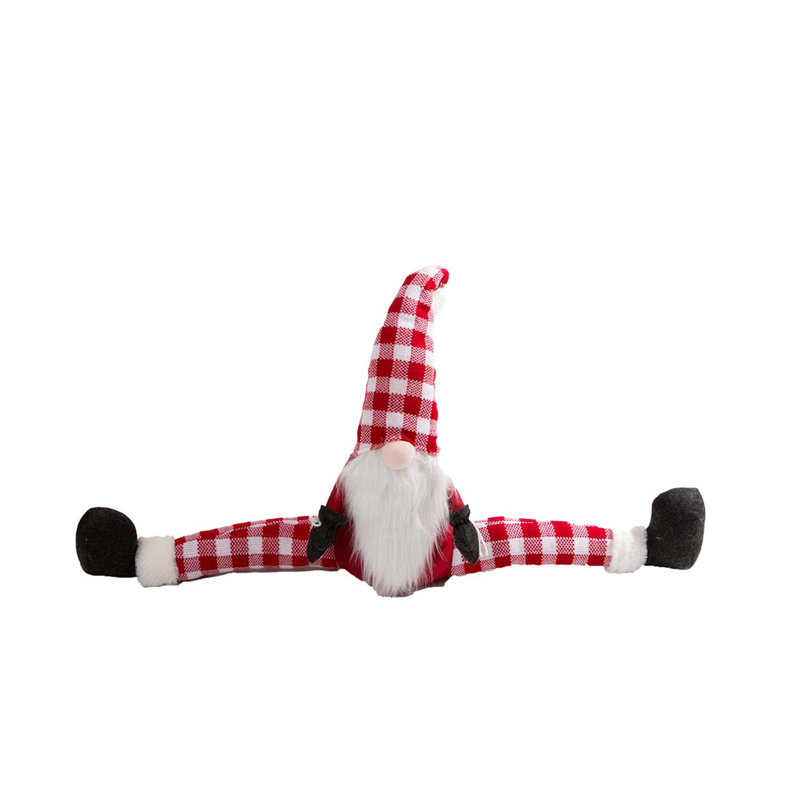 Christmas Gnome Buffalo Fabric Draft Stopper