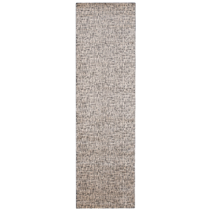 Boumehdi Abstract Wool Area Rug, Runner 69 x 244cm