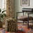 Leopard Round Ottoman With Storage, Acacia Wood Frame Small Coffee Table & Hidden Storage For Living Room Fully Assembled