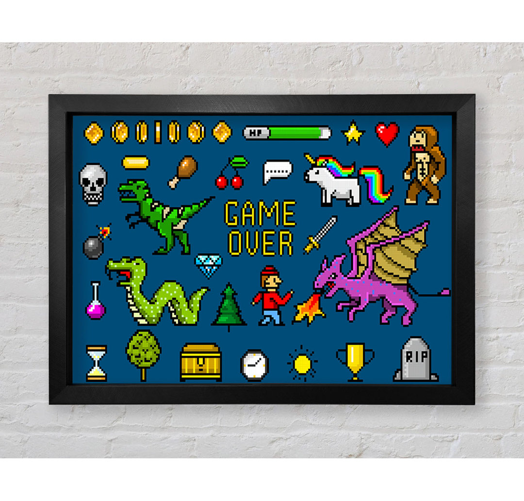 Game Over 8 Bit - Drucken