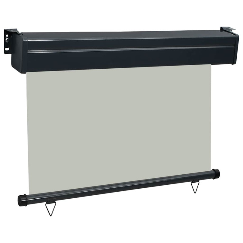 Paravent rétractable vidaXL, H 98,4 po x l 35,4 po, Gris