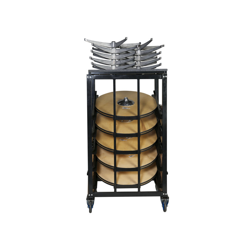 Black Steel 76" High Capacity Cocktail Table Dolly