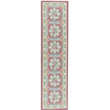 Hand-Knotted High-Quality Rose and Gold Runner