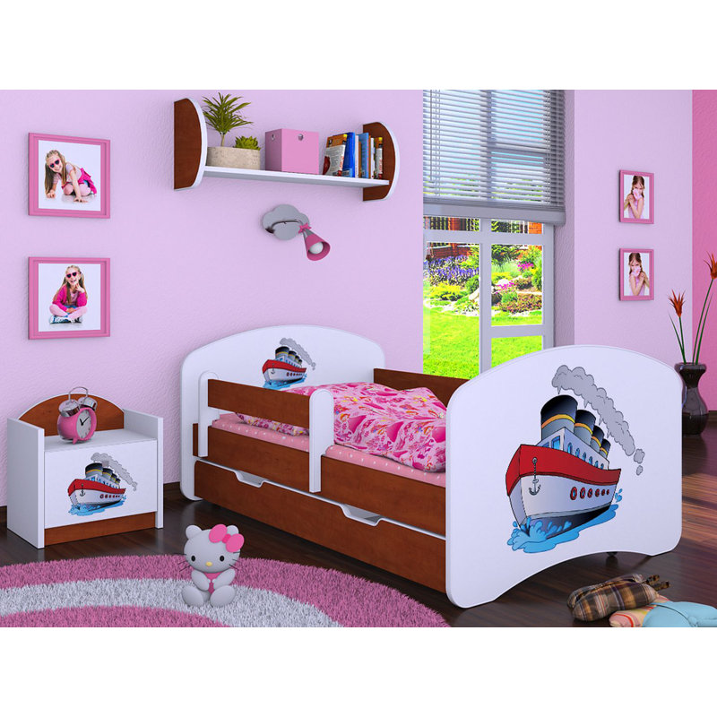 Manzi Cabin Bed Themed Beds with Storage Included, Brown