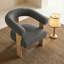 Ensemble de 2 fauteuils demi-tonneau rembourrés Mid-Century-2023504236