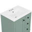 Meuble-lavabo de 24 pouces avec lavabo intégré en céramique, tablette à double couche, tiroirs à fermeture en douceur et porte d'armoire à fermeture en douceur-1118456592