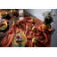 Orange Earthenware Beverage Dispenser