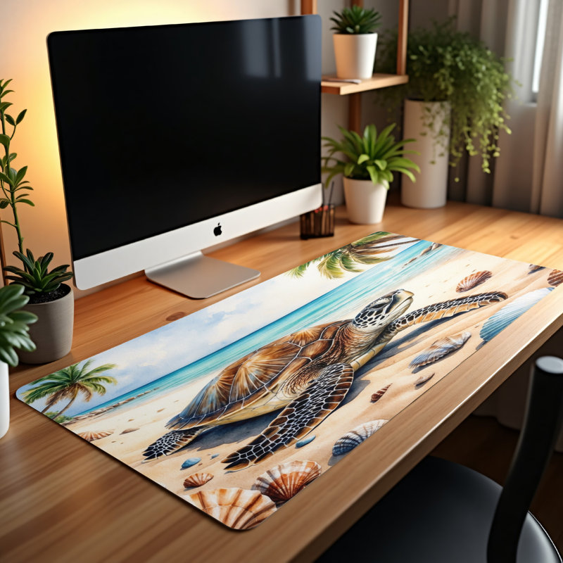 Polyester Desk Pad, 31.5x15.5