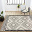 Tapis crème / noir Amir Moroccan Beni Souk-1500957060